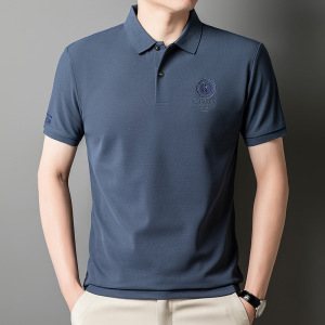 短袖polo衫男2025夏季新款翻领刺绣时尚潮牌透气短袖T恤男