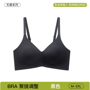 无痕内衣女小胸聚拢显大舒适懒人固定杯软支撑收副乳防下垂文胸罩