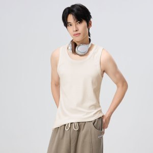 盒装重磅莫代尔男背心夏季跨栏运动内穿坎肩打底无袖白色老头汗衫