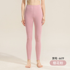 女士高腰螺纹秋裤女内穿加肥加大舒适薄款保暖裤女紧身弹力打底裤