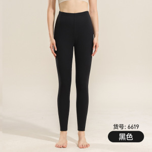 女士高腰螺纹秋裤女内穿加肥加大舒适薄款保暖裤女紧身弹力打底裤