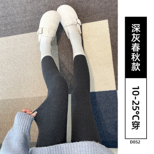 螺纹加绒打底裤女新款秋冬加厚保暖棉裤外穿小个子羊毛连裤袜_415
