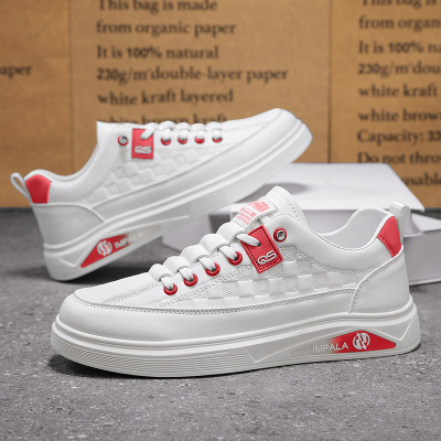 2026新款春季休闲运动板鞋男百搭时尚港风潮鞋小白鞋厚底增高男鞋