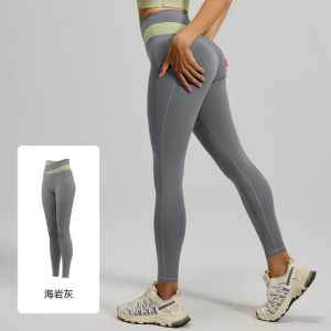 欧美瑜伽裤高腰提臀塑形健身跑步运动紧身裤女