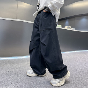 男童裤子春秋款2026新款春季中大童春装洋气宽松长裤儿童休闲裤潮