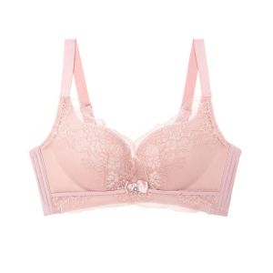 新款性感蕾丝无钢圈文胸小胸聚拢调整型收副乳舒适无痕内衣女胸罩