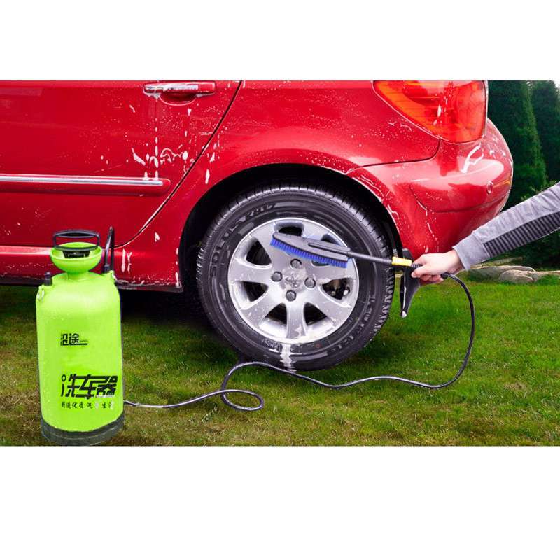 沿途车载洗车器 高压水枪清洗机 便携家用刷车器 洗车机 绿色14l