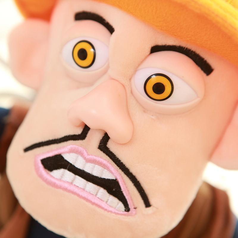 正版 熊出没毛绒玩具 光头强公仔 小强哥玩具娃娃 玩偶 生日礼物 28cm