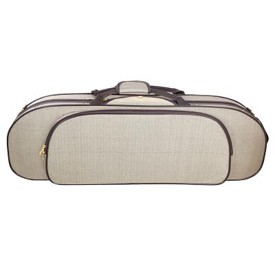 里歌LIGE小提琴琴盒半圆款琴盒子/包带锁带湿度计表盖布防震防水轻便琴盒LVP-103