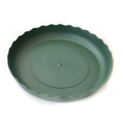 津沽园艺园艺用品塑料花盆托盘圆形托盘外贸品质可配各式花盆加仑托盘（180mm）