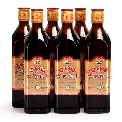 古越龙山绍兴黄酒佳酿花雕酒陈三年500ML*6瓶