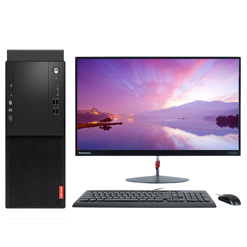 联想(lenovo) 启天 m610 23英寸双超 台式 电脑 整机 intel i5 4t 1t