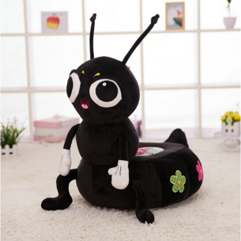 中天乐 迷你卡通懒人沙发蚂蚁毛绒玩具座椅创意儿童男孩女孩生日礼物