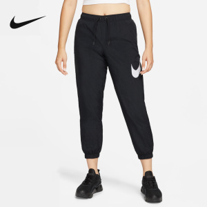 Nike耐克女裤2022夏季新款运动裤透气休闲裤梭织长裤DM6184-010