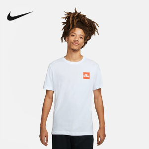 Nike耐克男子T恤2023年夏新款运动休闲短袖针织衫FD0077-100