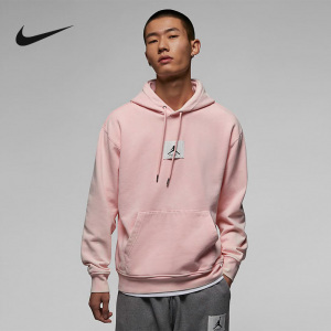 Nike耐克卫衣2023春新款AIR JORDAN男装粉色针织套头衫DR3088-610