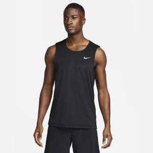 Nike Dri-FIT Ready 纯色速干训练跨栏背心 男款 黑色 DV9814-010