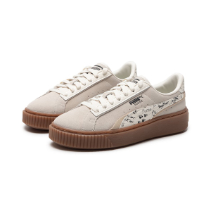 PUMA Suede Platform Draw Wns 防滑耐磨 低帮 板鞋 女款 395904-01