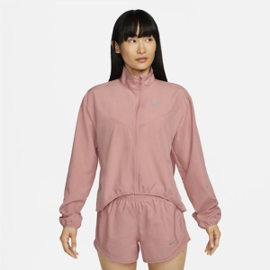 Nike 纯色宽松休闲高领长袖夹克外套 女款 粉红色 FB4695-618