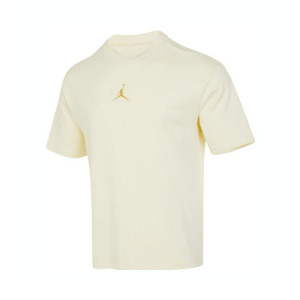 耐克Jordan 运动训练休闲短袖T恤 男款 米色 FQ0359-113
