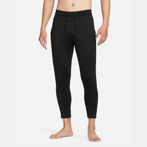 Nike Yoga Dri-FIT 纯色速干瑜伽训练运动长裤 男款 黑色 FB7783-010