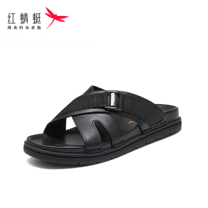 红蜻蜓拖鞋男夏季新款室外穿耐磨防滑一字拖透气凉鞋沙滩鞋
