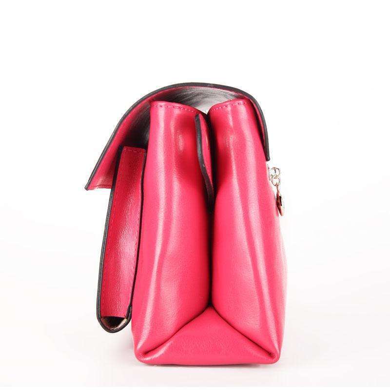 新品女包 欧美大牌邮差小包牛皮 纯色锁扣单肩斜跨包 潮 芭迪(patty)