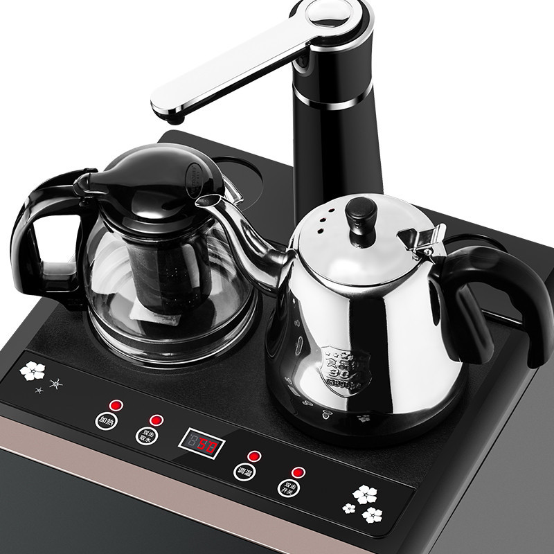 扬子(yangz) 茶吧机立式饮水机茶水机家用柜式速热开水机触屏 咖啡色