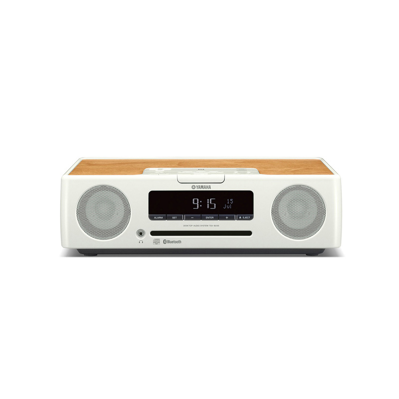 雅马哈(YAMAHA)TSX-B235桌面音响带CD与USB蓝牙 2.0声道迷你组合音响家用音响 仅有功放无碟机(白色)