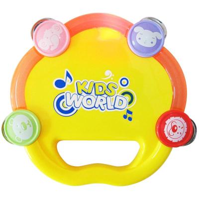 宝丽开心炫彩铃摇铃手拍鼓拨浪鼓声光玩具儿童感光玩具声光铃鼓