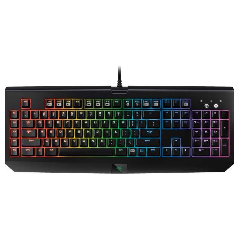 雷蛇(Razer) BlackWidow Chroma 黑寡妇蜘蛛幻彩版 机械键盘