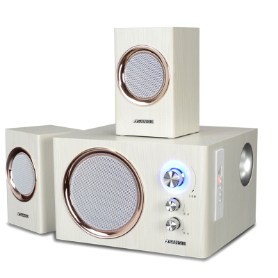 Sansui/山水 GS-6000(21A)蓝牙音响台式电脑音响低音炮2.1笔记本低音炮电视音响多媒体木质音箱