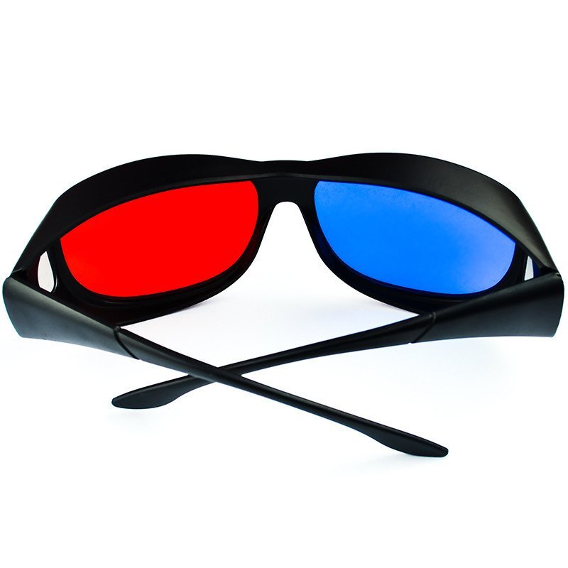 眼镜 左右红蓝3d立体效果 电脑电视手机平板通用3d电影 红蓝3d眼镜