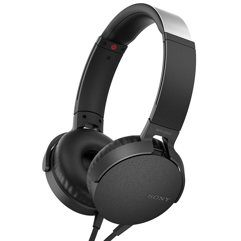 索尼（SONY）MDR-XB550AP 重低音立体声耳机. 头戴式 黑色