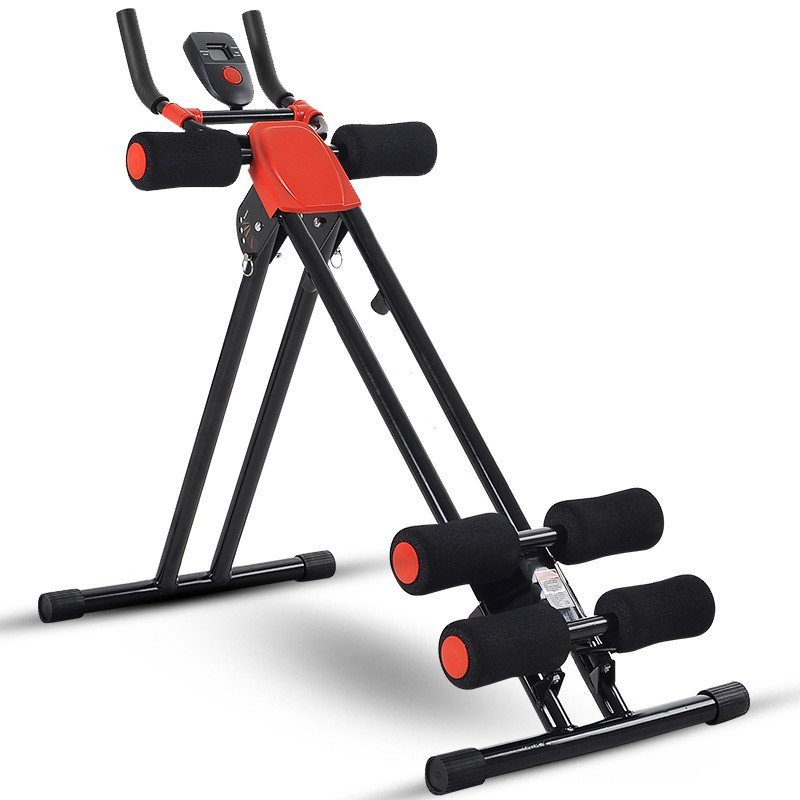 夏拓 美腹过山车 滑翔收腹机 腹部健身器材 折叠立式直杆健腹器 家用