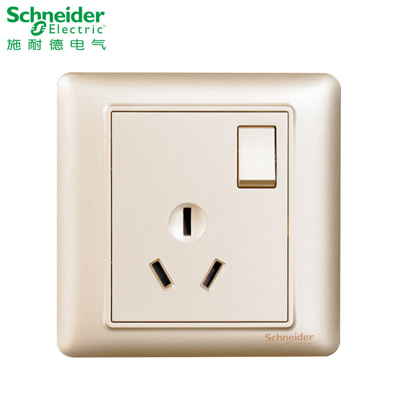 施耐德電氣(schneider electric)一開三孔 帶開關插座 空調牆壁電源