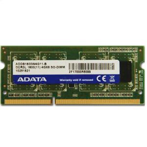 威刚(ADATA)笔记本内存条4G DDR3L 1600 低电压 兼容1333