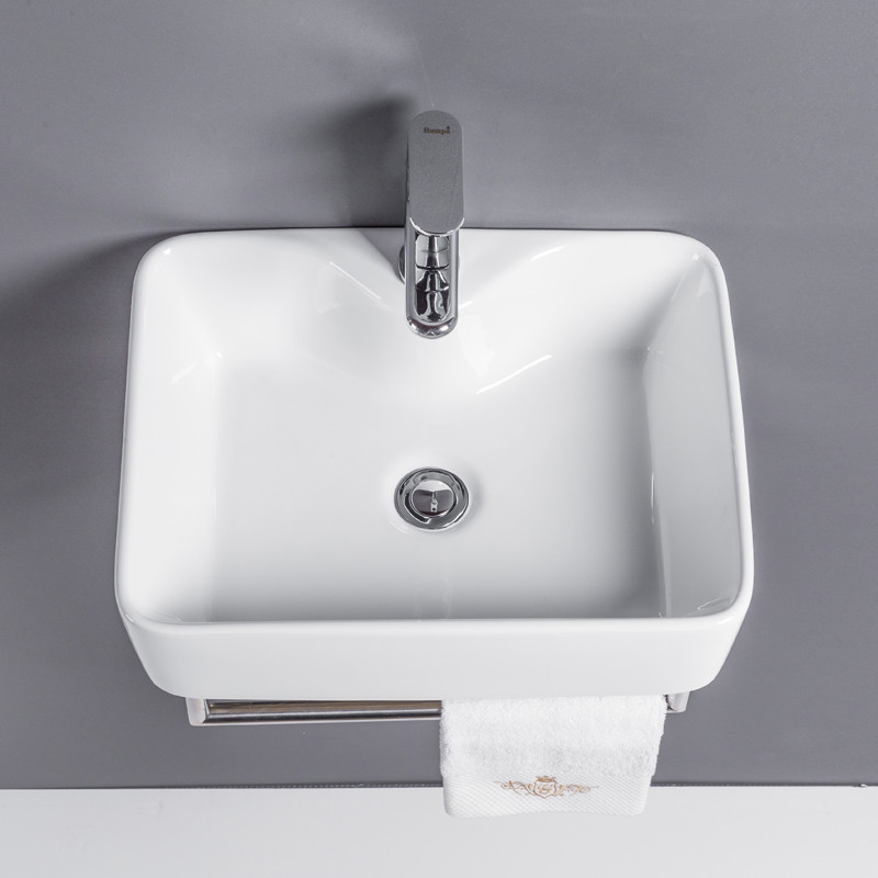 泓派卫浴洗手盆挂墙式洗面盆台盆洗脸盆洗漱盆盆地排式下水配件