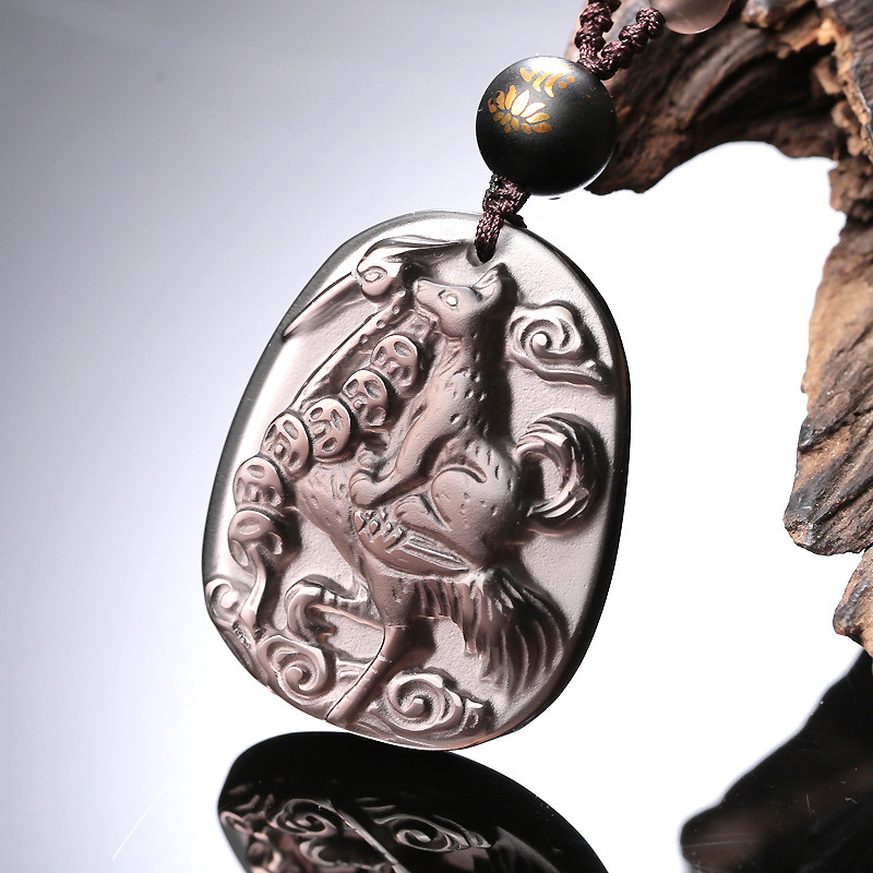 开光黑曜石龙蛇保岁吊坠2017年本命年护身符淘运阁化太岁十二生肖吉祥