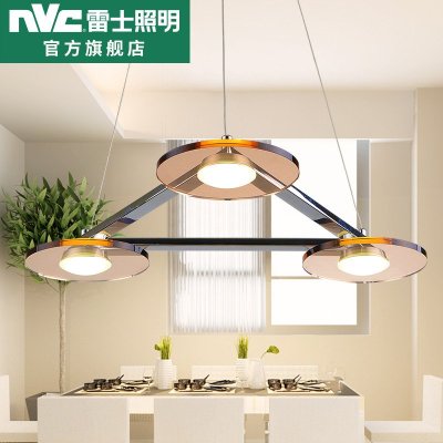 雷士照明 餐厅吊灯现代简约灯创意三头餐厅灯led光源