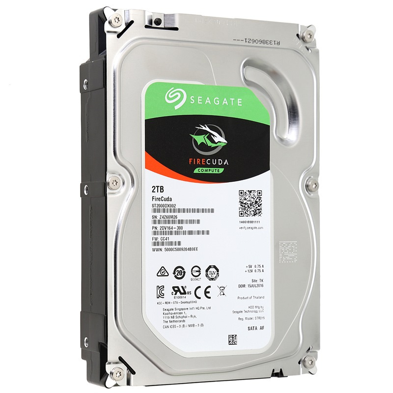 希捷(SEAGATE)酷玩系列 2TB 7200转64M SATA3 混合固态硬盘（ST2000DX002）