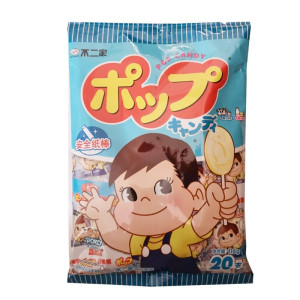 不二家棒棒糖水果味牛奶味20支袋装儿童婚庆喜糖果休闲零食品