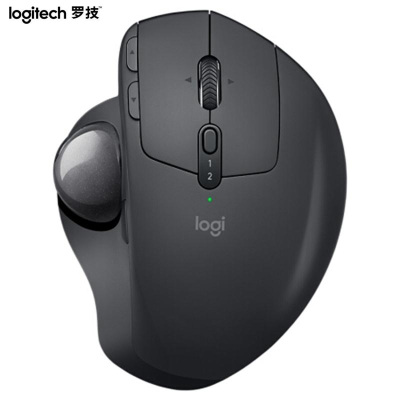 罗技（Logitech）MXERGO无线轨迹球-深灰优联蓝牙连接可调节转轴人体工学设计