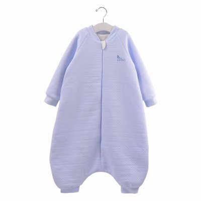 岁宝宝春秋冬季加厚保暖睡袋 婴幼儿童分腿式防踢被 条纹西瓜粉(三层