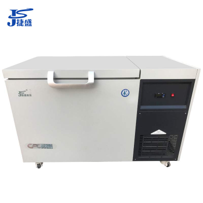 捷盛(JS)DW-105W105 -100度105升卧式豪华型超低温冷柜 钢材工业试验低温冰柜科研轴承铜套低温冷冻箱