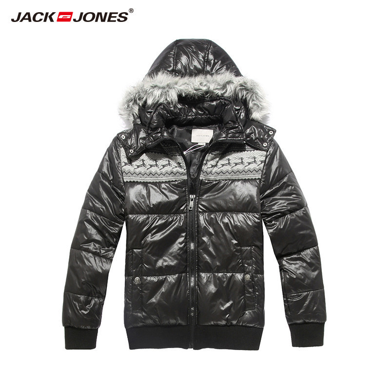 jack&jones 杰克琼斯男装棉衣外套男士加厚棉袄青年修身棉服