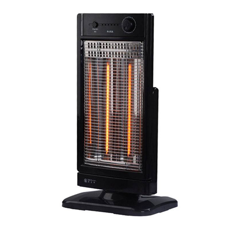 室内家用立式摇头取暖器碳纤维碳素管立式仰俯角电暖器暖风机居浴两用