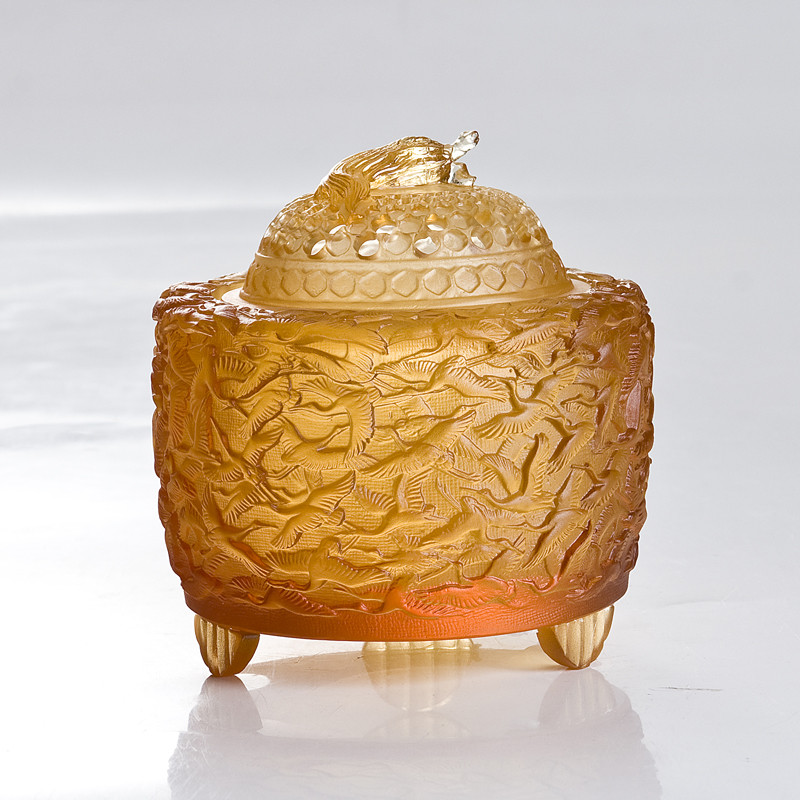 吟秀 琉璃香炉 延年益寿香炉 做工香炉 琉璃香薰炉