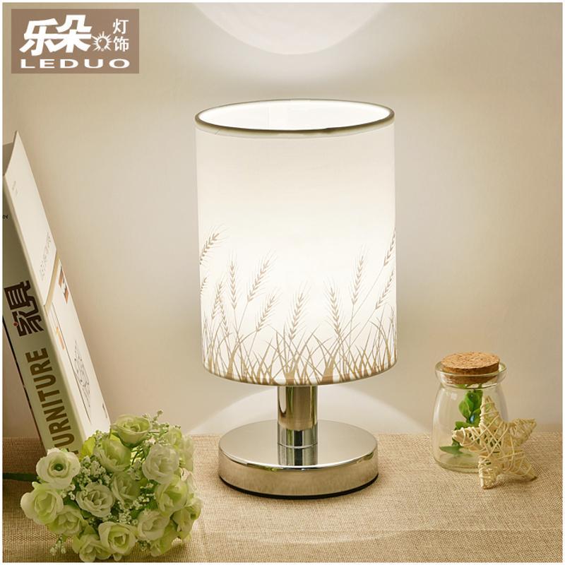 欧式温馨装饰韩式创意卧室床头灯简约现代时尚田园触摸调光小台灯