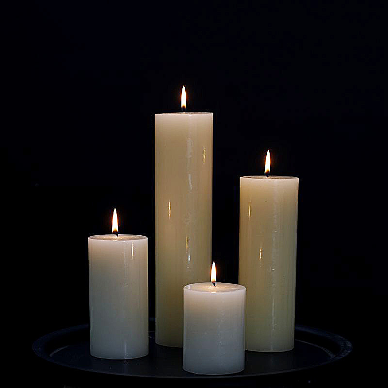 婚庆生日求婚蜡烛香熏蜡烛石蜡圆柱蜡浪漫情人节礼物-6x6cm海洋蓝